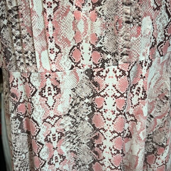 Nanette Lepore Pink and Cream Patterned Dress - Picture 3 of 4